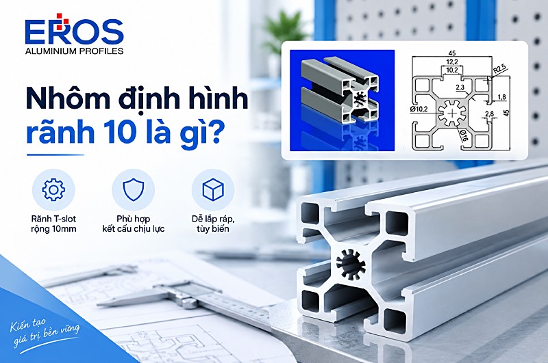 Nhôm định hình rãnh 10 là gì?